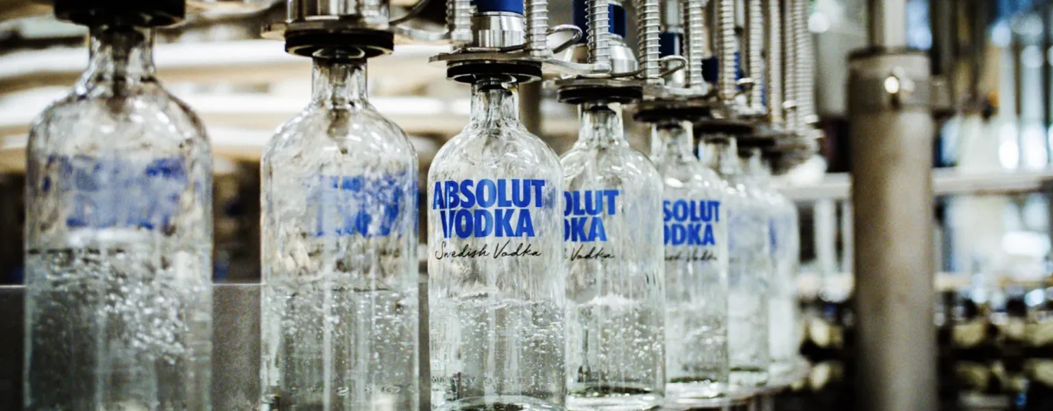 Absolut Vodka bottles