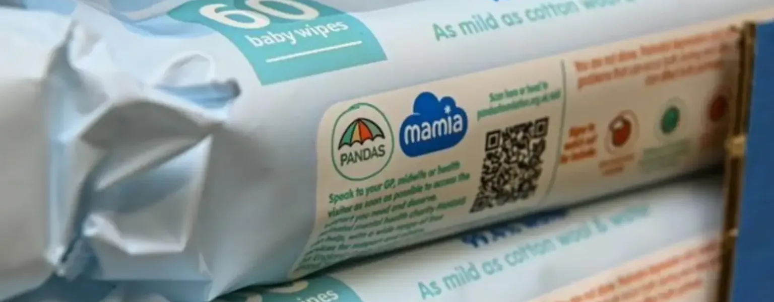 Aldi adds mental health information to baby wipe packaging