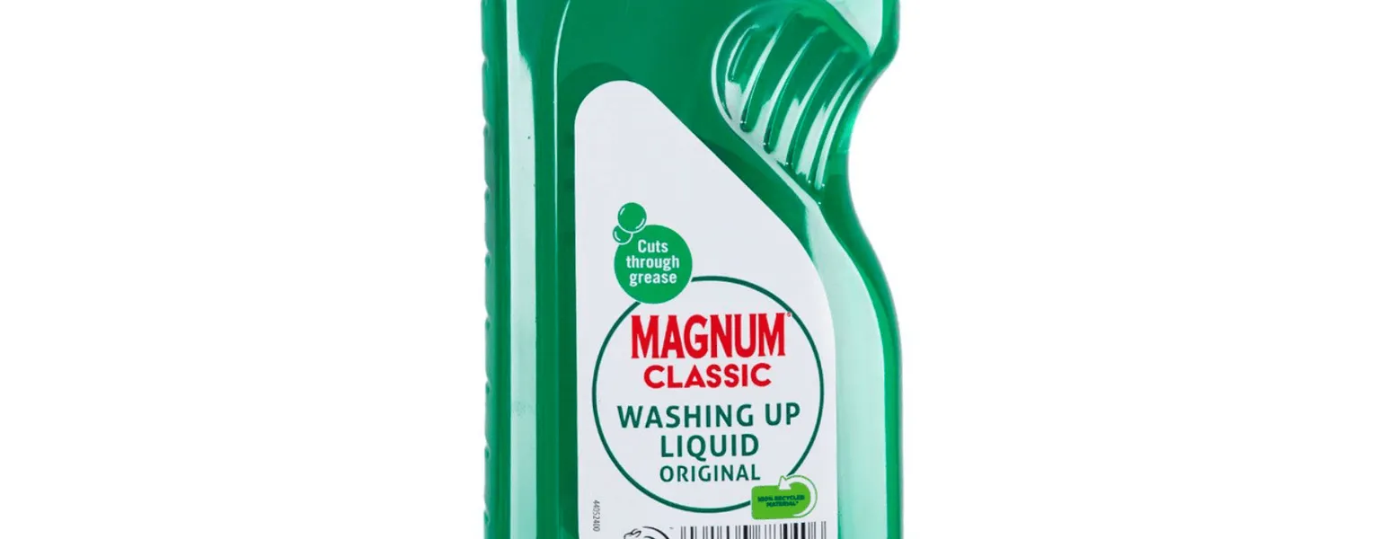 Aldi unveils 100 per cent rPET washing up liquid bottles
