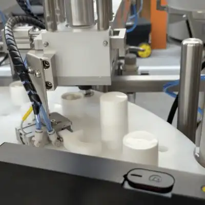 Altrimex monoblock filling and capping line for creamy liquids