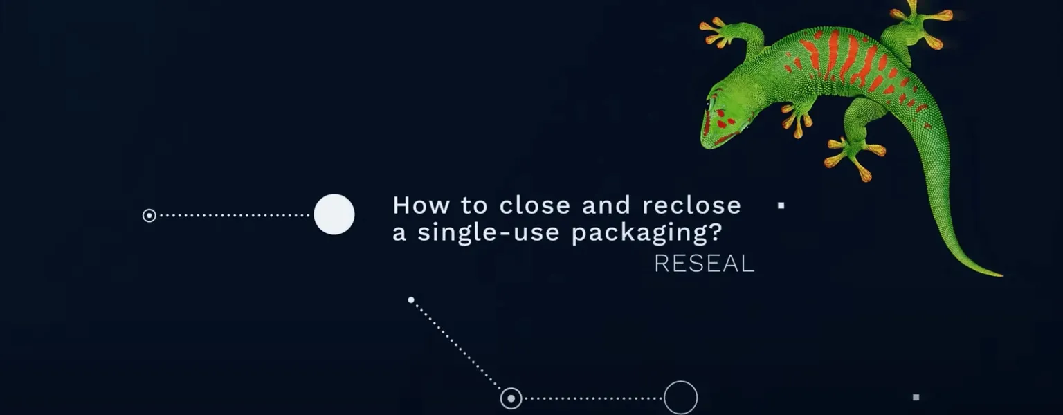 Bostik: How to close and reclose a single-use packaging