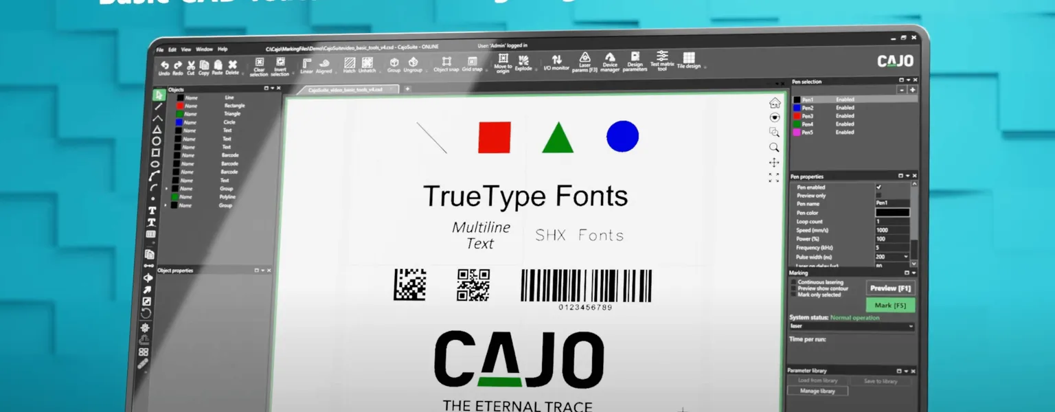 CajoSuite™ - Product marking software by Cajo