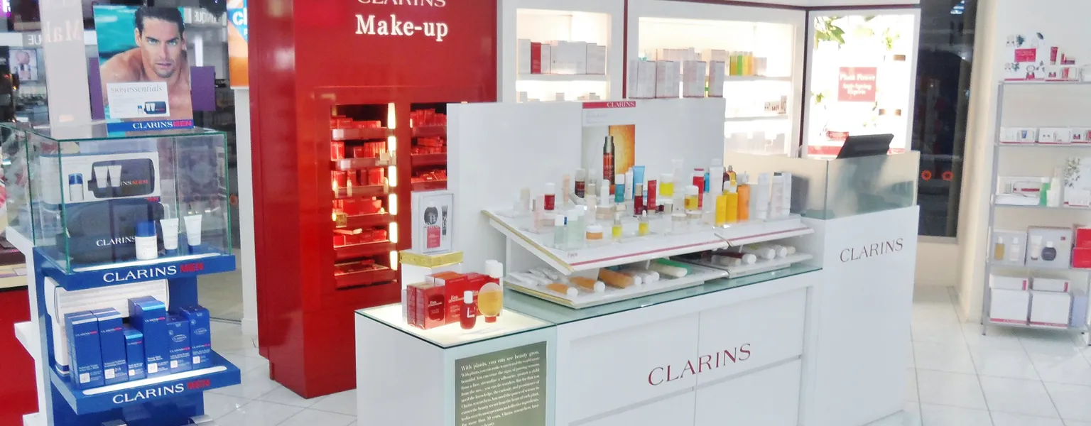 Clarins cosmetic counter public domain