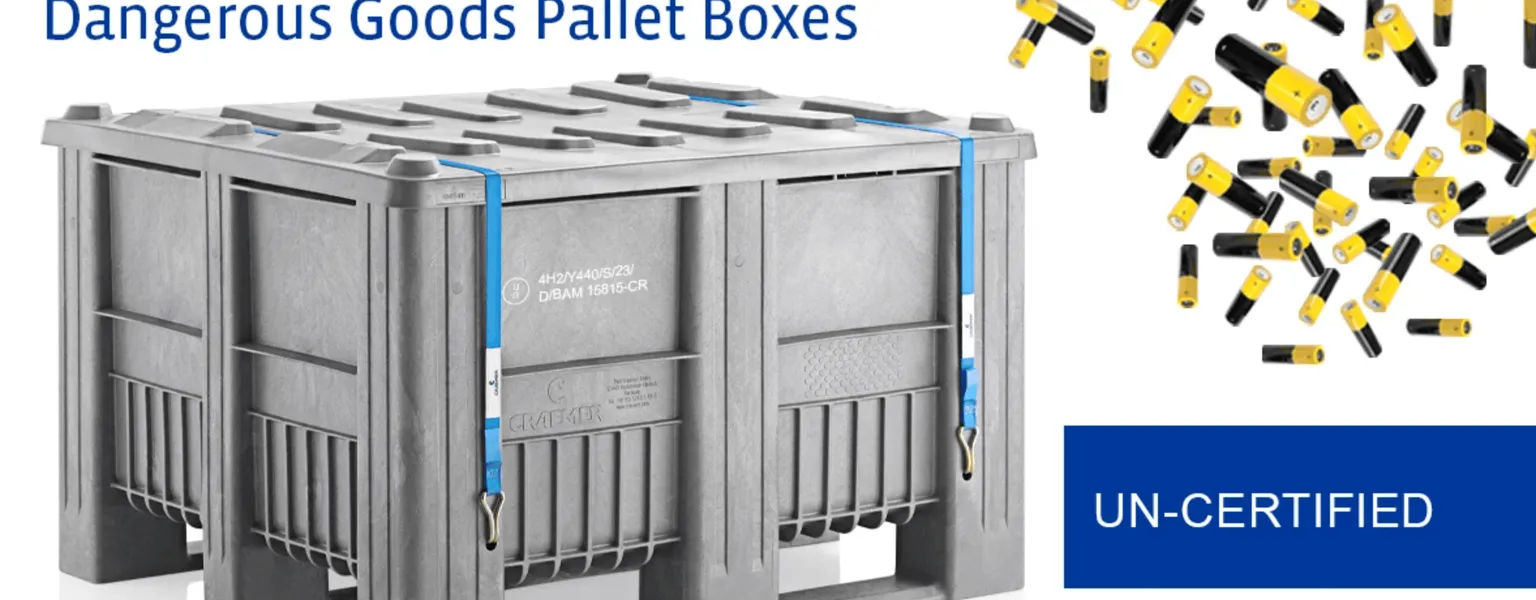 Craemer Group UN pallet boxes CB1 and CB3 made of PE