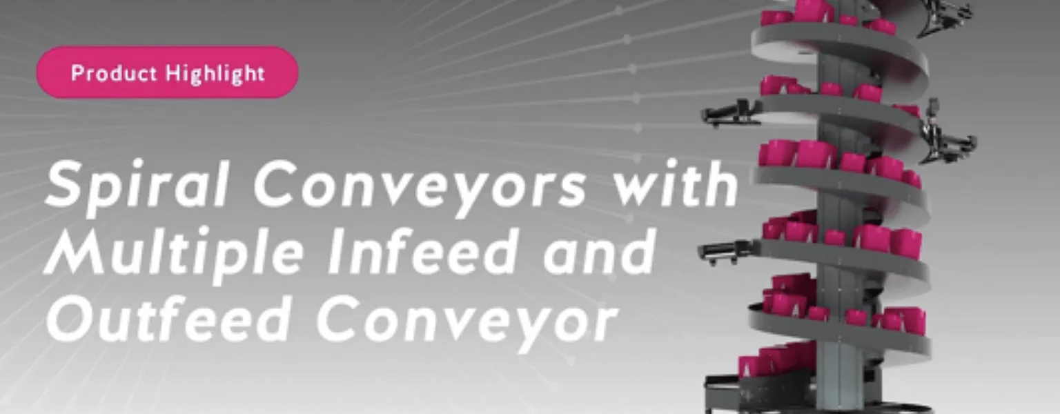 Discover the power of Apollos multiple infeed outfeed spiral conveyor