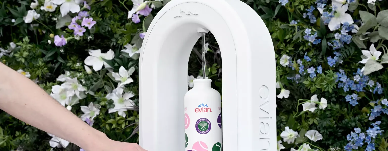 Evian and Wimbledon launch refill initiative for spectators