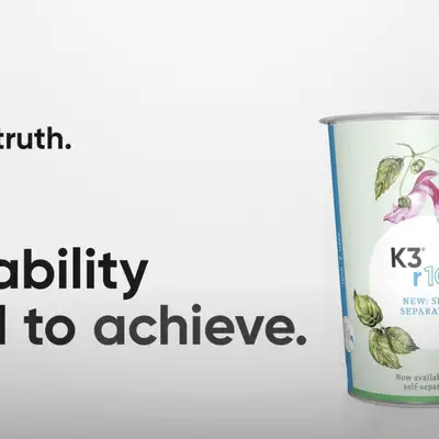 Greiner Packaging K3® r100: self-separating cup