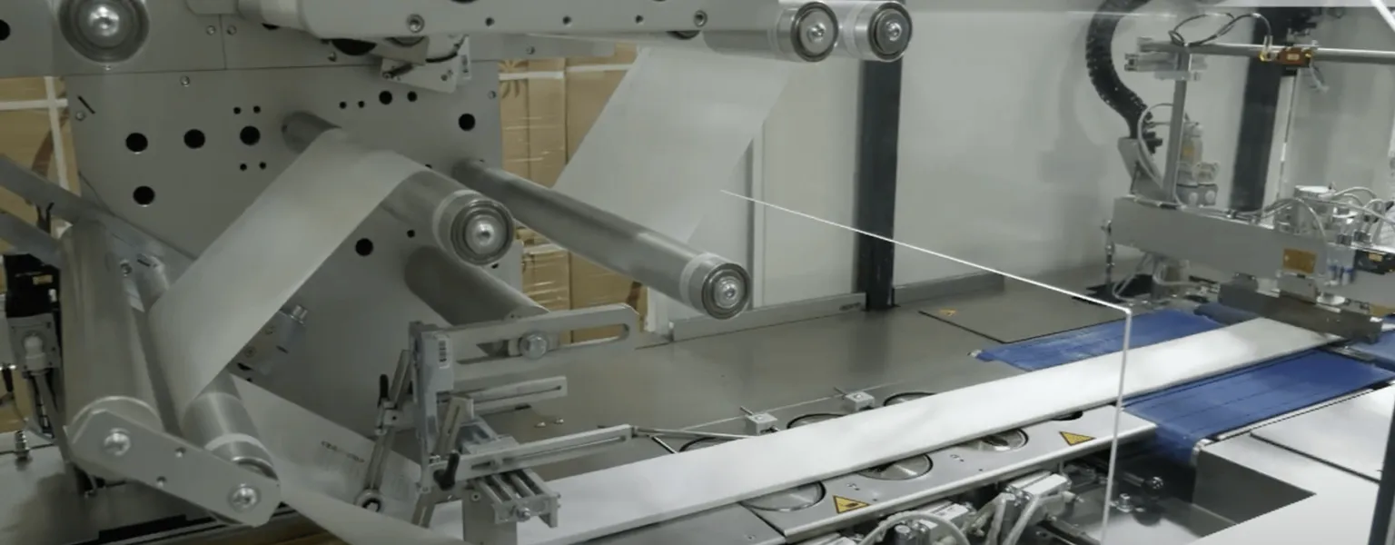 Hugo Beck - Flowpack machine for paper packaging