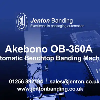Jenton Group - Akebono OB-360A Automatic Benchtop Banding Machine - 30 second challenge