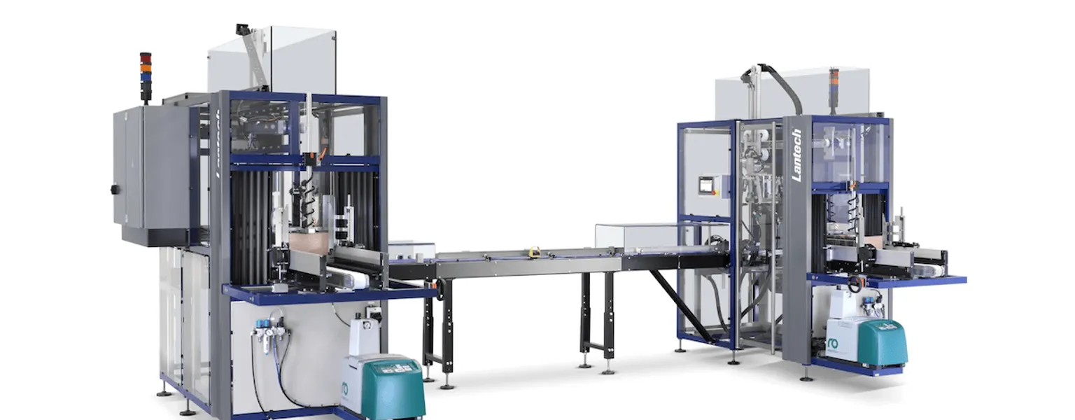 Lantech parcel packaging line