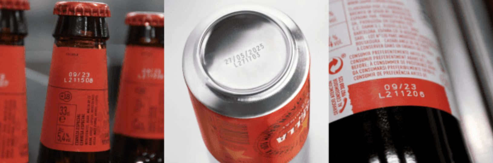 Macsa id legible marking in different positions and containers