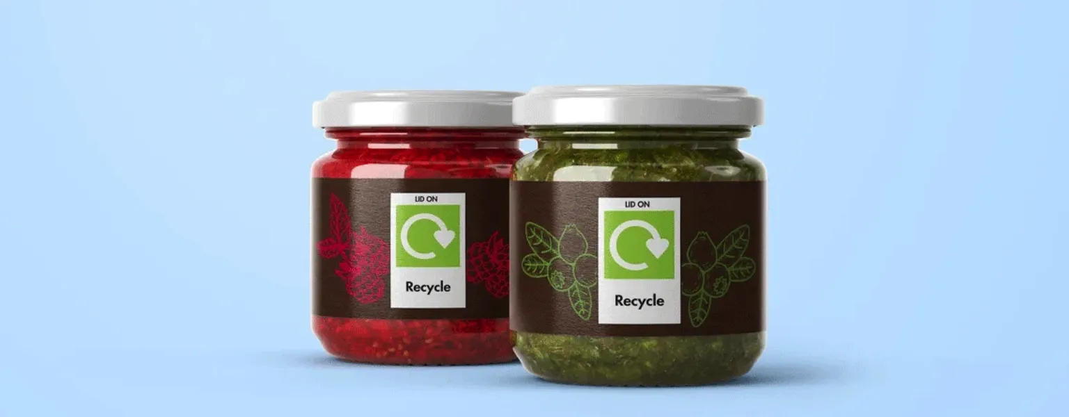 OPRL Recycle label on jar
