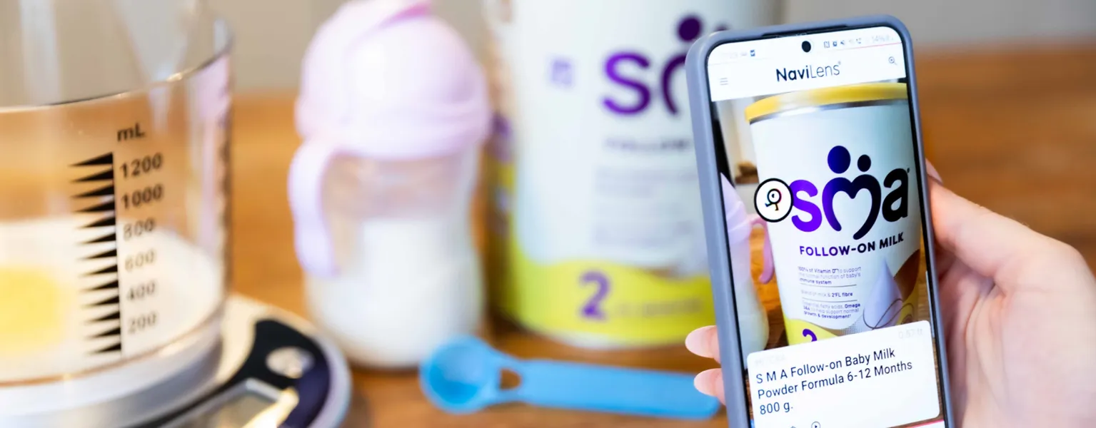 On pack codes enhance accessibility for SMA Nutrition products