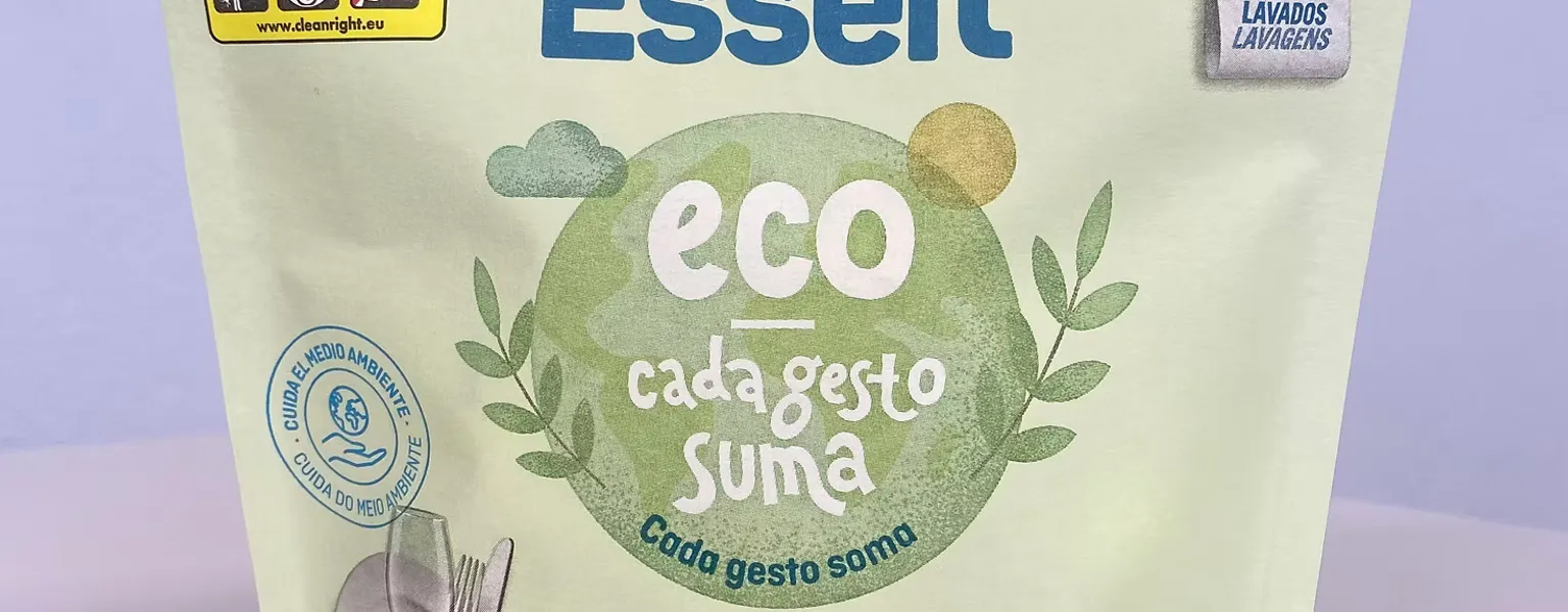 Paper based stand up pouches for dishwasher tablets launch in Spain and Portugal