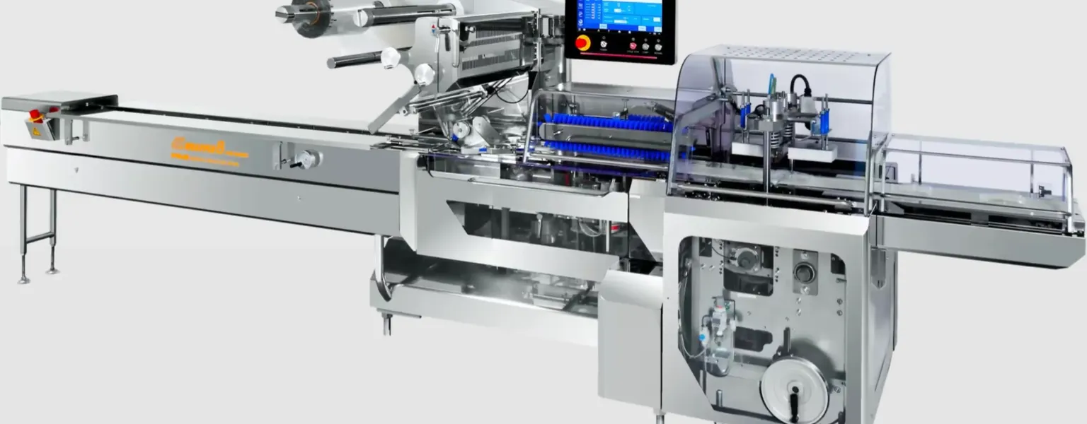 Paramount Packaging Systems Box Motion Machine compatible with the bakery industry