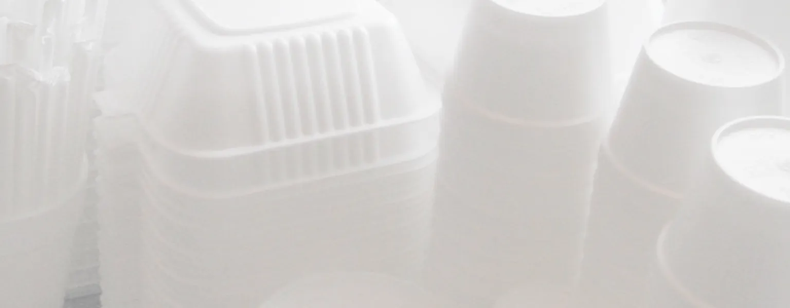 Polystyrene cups containers credit Pat Hayes