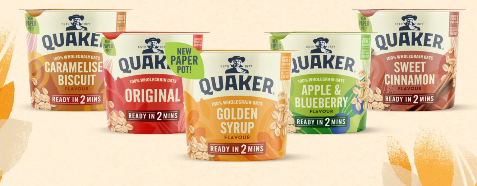 Quaker Oats ditches plastic and Introduces paper pots