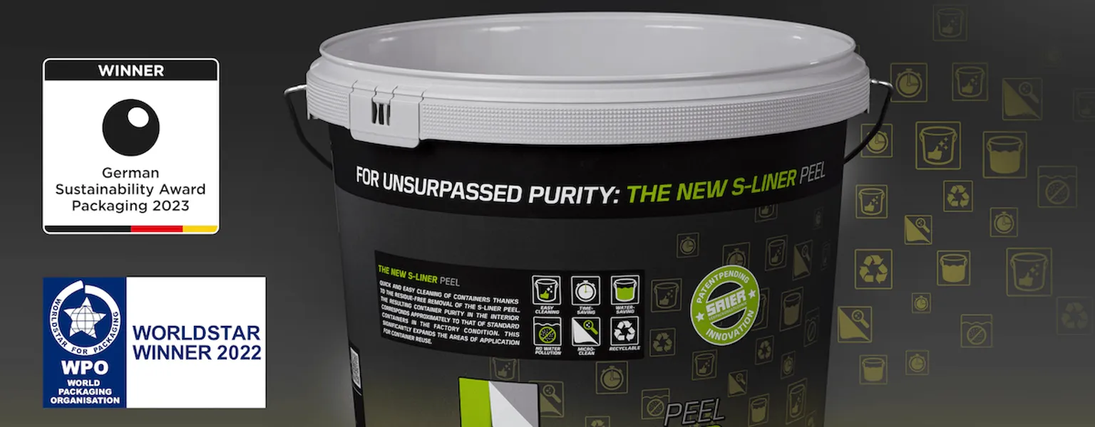 SAIER Group S-LINER PEEL – the environmentally friendly and clean bucket solution