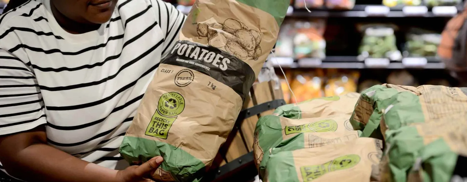 Shoprite introduces South Africa’s first recyclable 7kg potato bag
