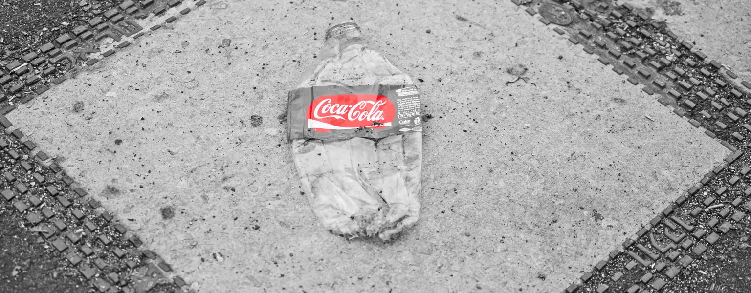 Trampled plastic bottle credit zeevveez