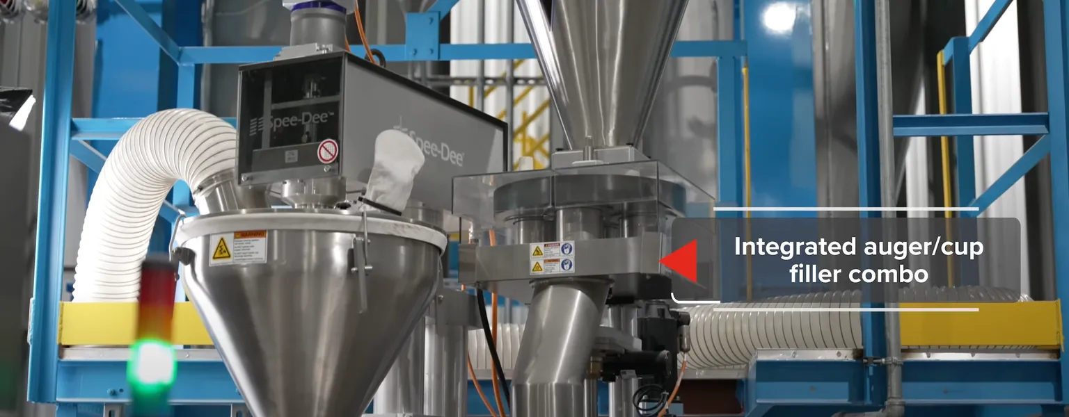 Triangle pre-made pouch machine