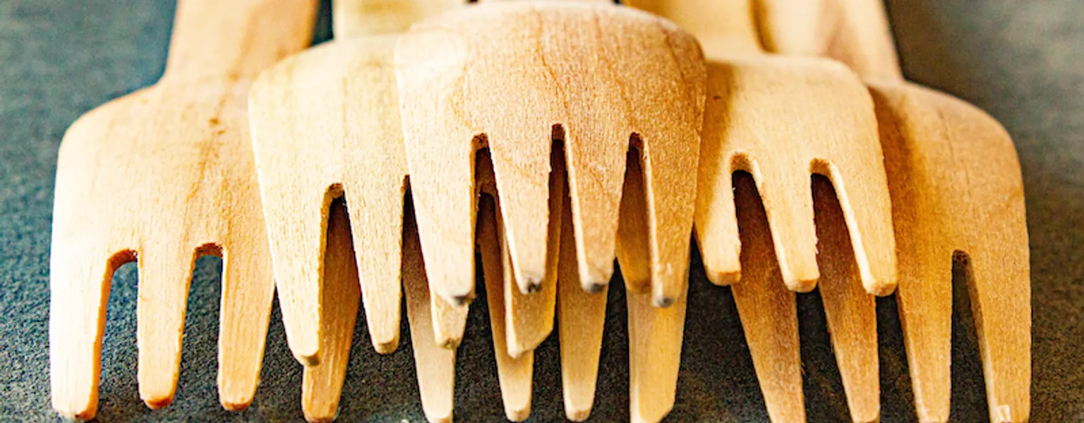 Wooden forks credit Forbes Johnston (CC BY 2.0)