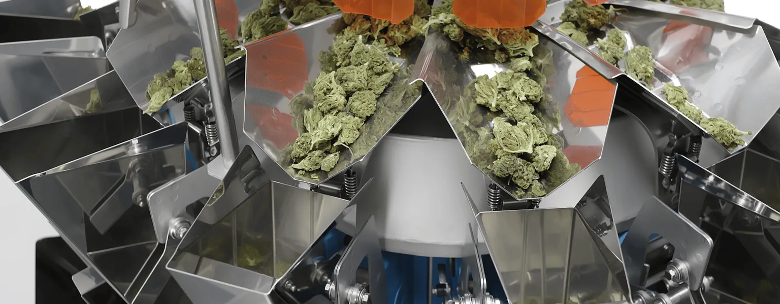 Yamato automate your cannabis packaging using combination scales