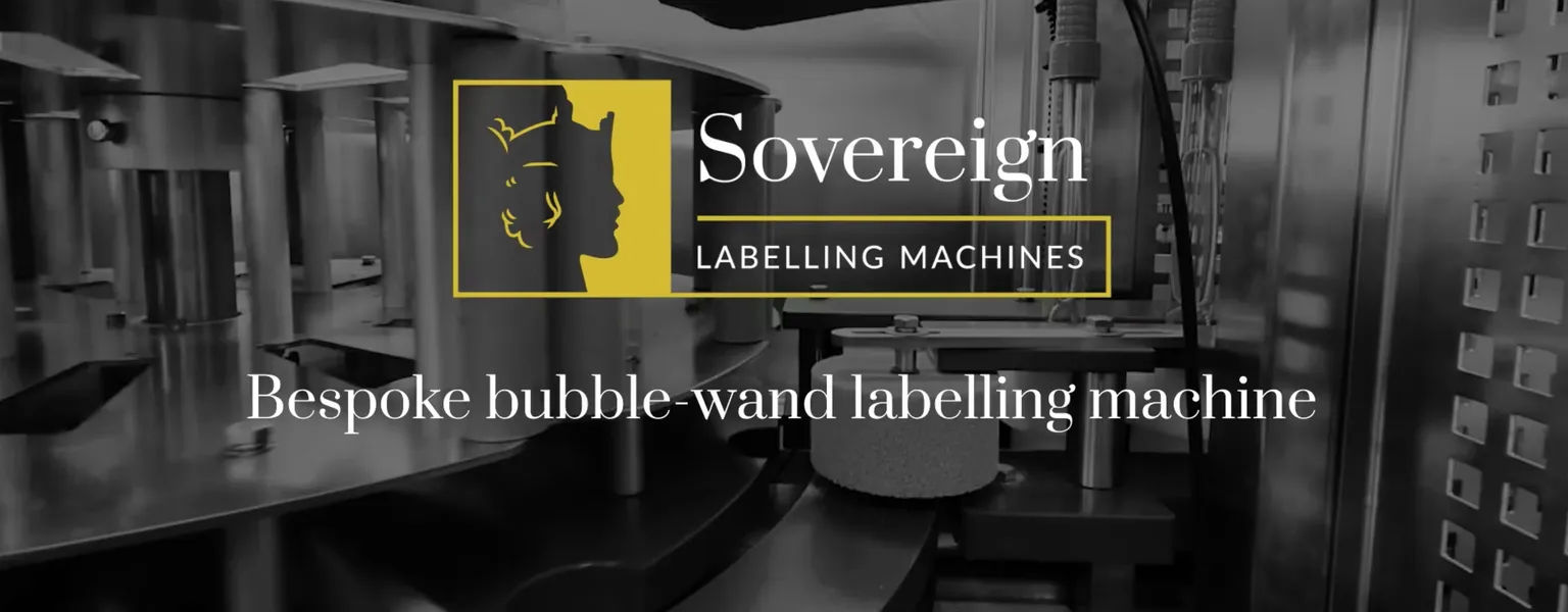 Sovereign Labelling Machines – Bespoke bubble wand labelling machine